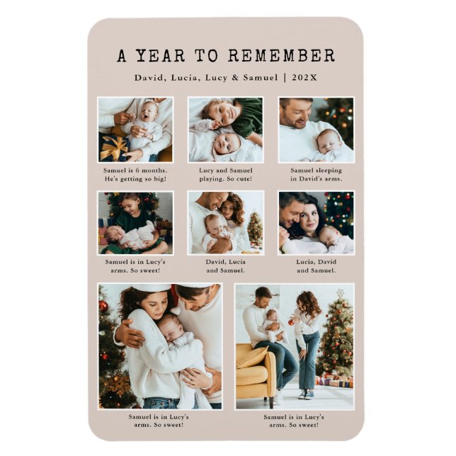 Neutral Jul Foto Magnet (Vertikal)