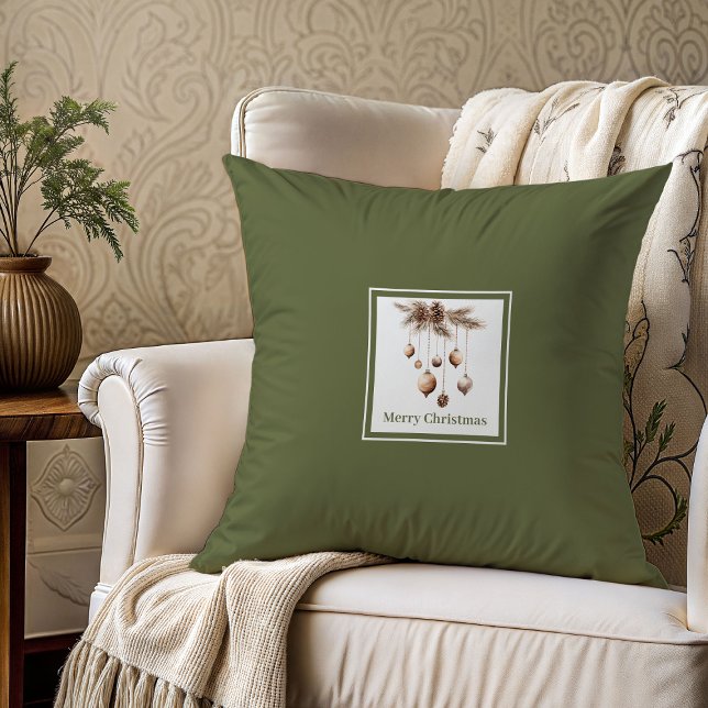 Neutral julkudde present till mamma pappa kudde (Neutral Christmas Pillow Gift for Mom Dad)