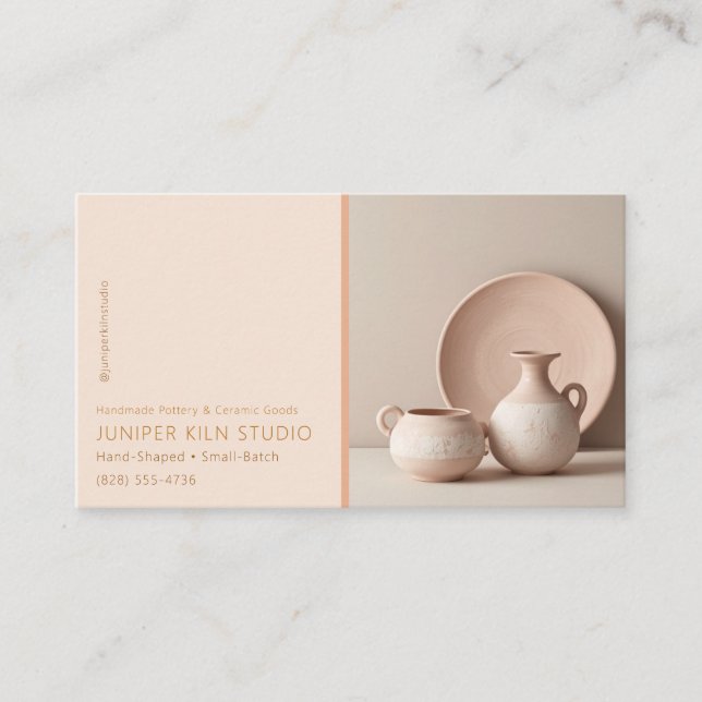 Neutral Keramik Pottori Studio Visitkort (Framsida)
