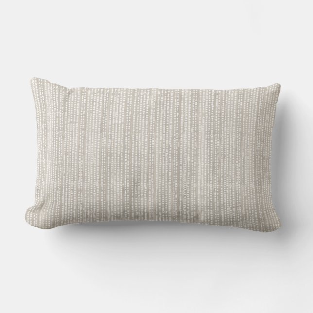 Neutral kuststil lumbarkudde (Framsida)