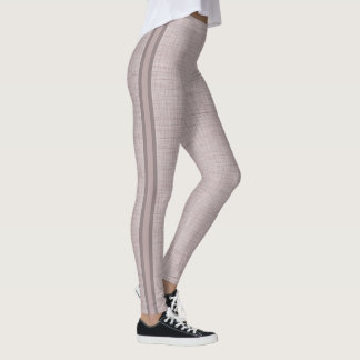 Neutral linneamuster i mjuk blushrosa leggings