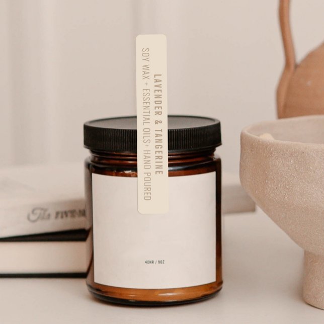 Neutral Ljusstump Förseglingsetiketter Klistermärke (Skapare uppladdad)