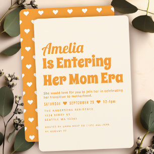 Neutral Mamma ERA-minimalistisk babydusch Inbjudningar