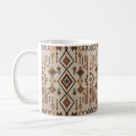 Neutral marockansk mattkonst kaffemugg