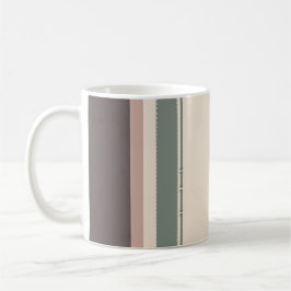 Neutral Minimalist Striped Mug – Pastel Modern Kaffemugg