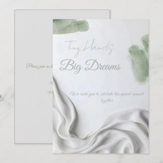 Neutral Modern Baby Shower Inbjudningar