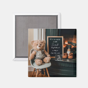 Neutral modern minimalist graviditetshälsning pres magnet