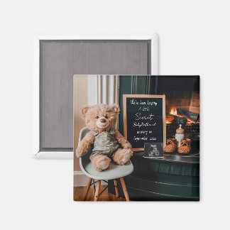 Neutral modern minimalist graviditetshälsning pres magnet