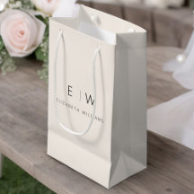 Neutral Modern Minimalist Monogram Namn