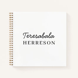Neutral Modern Minimalistisk Monogram