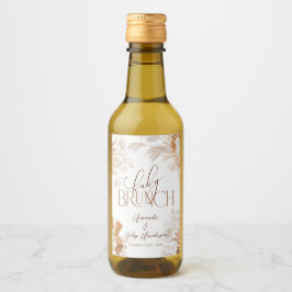 Neutral Pampas Baby Brunch Vinetikett