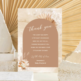Neutral Pampas Bebis Shower Tack Kort