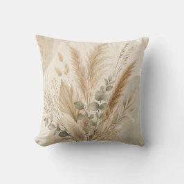 Neutral Pampas Grass Cushion Kudde