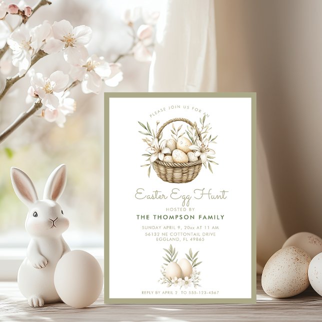 Neutral påskäggsjakt inbjudan (Skapare uppladdad)