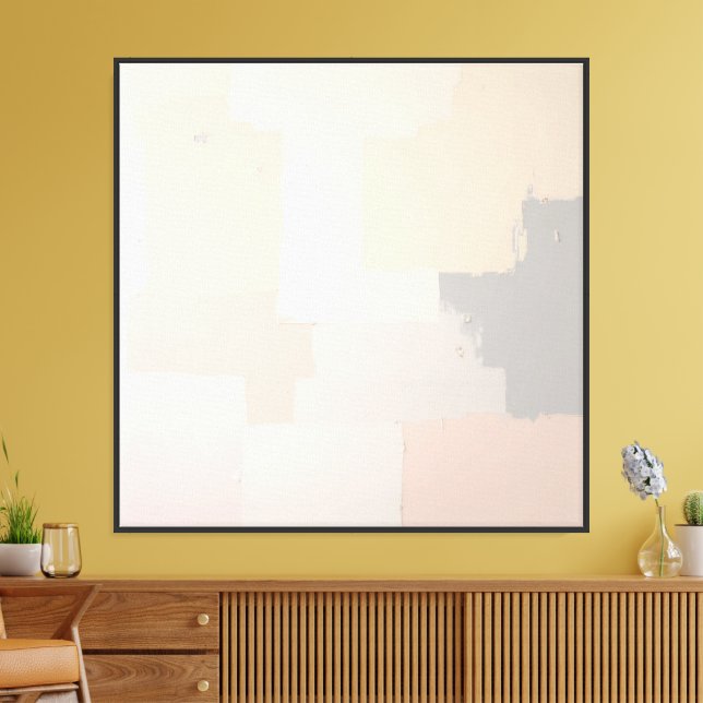 Neutral Pastell Abstrakt Väggkonsttryck  Canvastryck (Insitu (Vardagsrum))