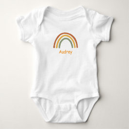 Neutral Regnbåge Anpassat Namn T Shirt