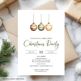 Neutral Sage Ivory Scandinavian Christmas Party Inbjudningar