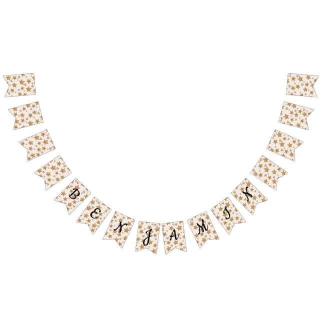 Neutral Teddy Gender Reveal Bunting Banner Vimplar (Alla)