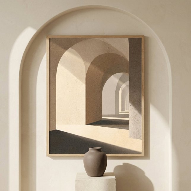 Neutral Valkonst för Dekoration av Vardagsrum Poster (Skapare uppladdad)