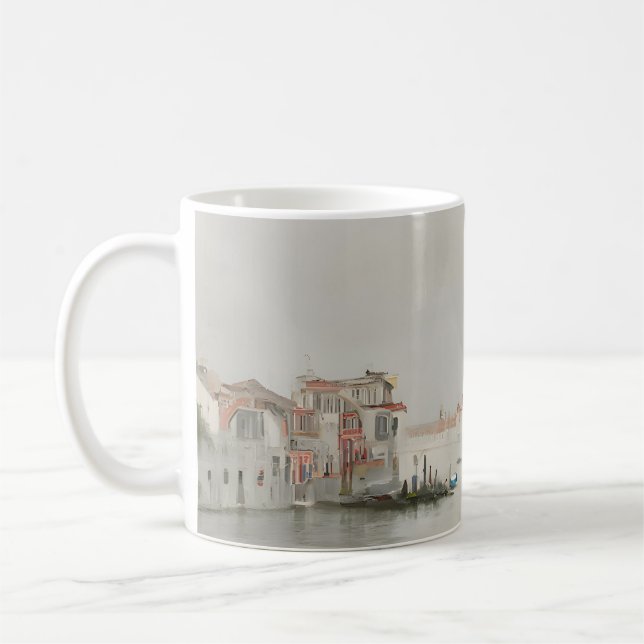 Neutral Venetiansk Kanal Skiss Mugg (Vänster)