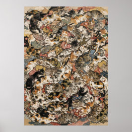 Neutral Vintage Botanisk Collage Affisch