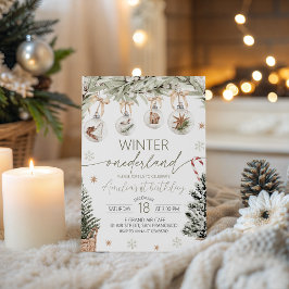 Neutral Vinter Onederland Inbjudan
