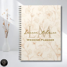 Neutral Wildflower Monogram Business Design
