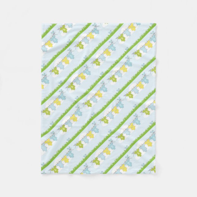 NEUTRALA BABYSHOWERDEKORATIONER FLEECEFILT (Framsidan)