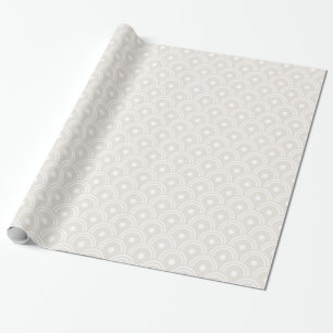 Neutrala beige japankammusslor presentpapper