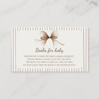 Neutrala Beigea Babyspeboken Visitkort