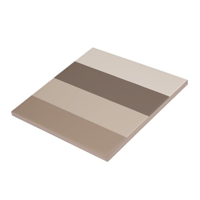 Neutrala jordtonade randiga mönsterdesign  kakelplatta (Sidan)