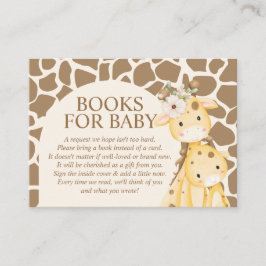Neutrala Mama och Baby Giraffe Böcker för Bebis Tilläggskort