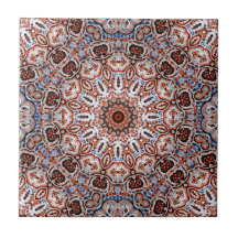 Neutrala toner Mandala-motiv