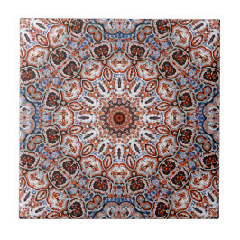 Neutrala toner Mandala-motiv Kakelplatta