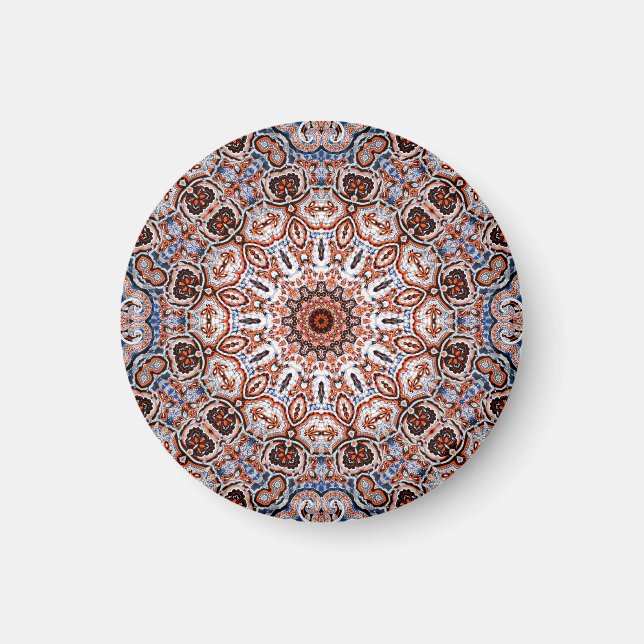 Neutrala toner Mandala-motiv Magnet (Framsidan)