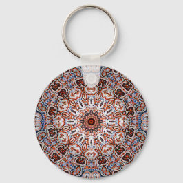 Neutrala toner Mandala-motiv Nyckelring