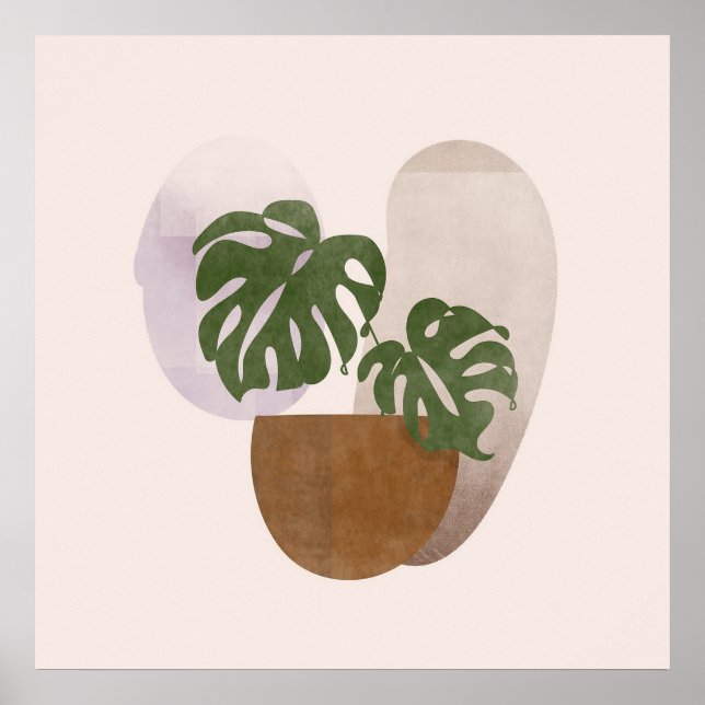 Neutralt 2 Simple Boho Teckning Boho Chic Aestheti Poster (Framsidan)