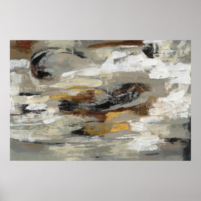 Neutralt Abstrakt Grått Skriv ut | Silvia Vassilev Poster (Framsidan)