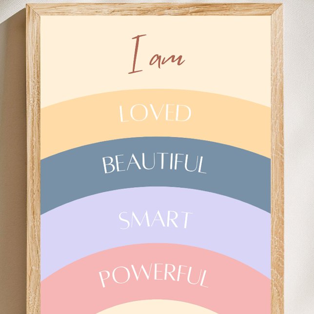 Neutralt Affirmations för barn Nursery Fototryck (Skapare uppladdad)