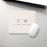 Neutralt av klassisk Elegant, minimalistisk Monogr Musmatta<br><div class="desc">Uppgradera din arbetsyta med vår klassiska Elegant Modern Minimalist Monogram Mouse Pad. Den här sofistikerade musknappen gör att du smidigt och elegant kan arbeta med minimalism i contemporaryn, vilket gör att du kan förfina ditt skrivbord. Den här musknappen är inte bara ett funktionellt tillbehör, utan en personlig påstående. Monogrammet för...</div>