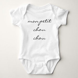 Neutralt Baby Bodydräkt "mon petit chou chou" Tee