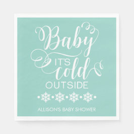 Neutralt Baby Det är Kallet utanför babyskabinsen  Pappersservett