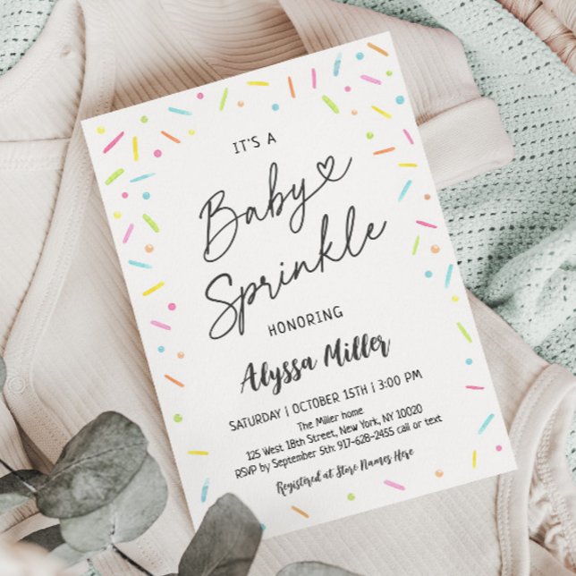 Neutralt Baby Sprinkle Inbjudningar (Skapare uppladdad)