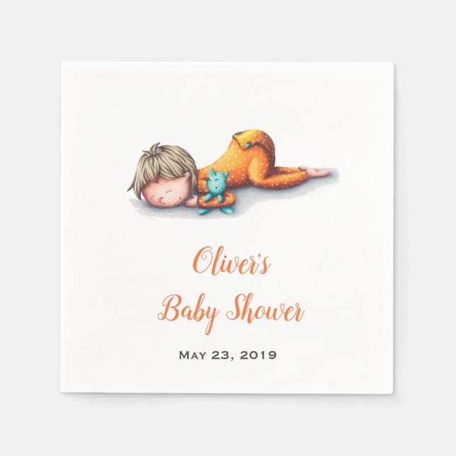 Neutralt, babydusch, vita blöjor med baby pappersservett (Framsidan)