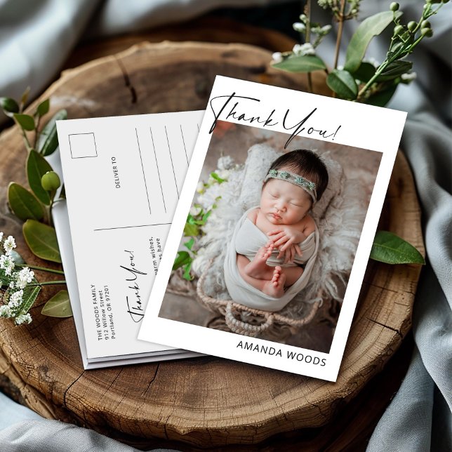 Neutralt babyfoto vykort (Skapare uppladdad)