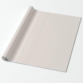 Neutralt Beige Brown Gingham Wrapping Papper Presentpapper