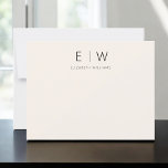 Neutralt Beige Elegant Modern minimalistisk Tack<br><div class="desc">Uttryck tacksamhet mot stil när du använder vår klassiska Elegant Modern Minimalist Monogram - tack som du har kort. De här korten är noggrant designade och kombinerar sömlöst sofistikerad contemporary med minimalism, och skapar dem perfekten för att förmedla din uppskattning. De här tackkorten är utformade med precision och noggrannhet, och...</div>