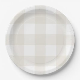 Neutralt Beige Gingham