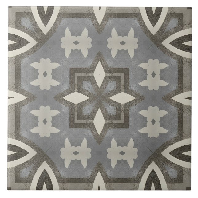 Neutralt,beige,grått,marockanska plattor kakelplatta (Framsidan)