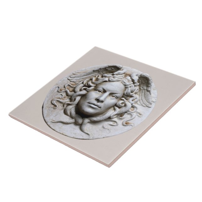 Neutralt Beige Marble Medusa Wall Tile Kakelplatta (Sidan)
